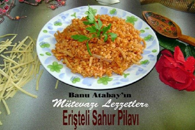 Erişteli Sahur Pilavı