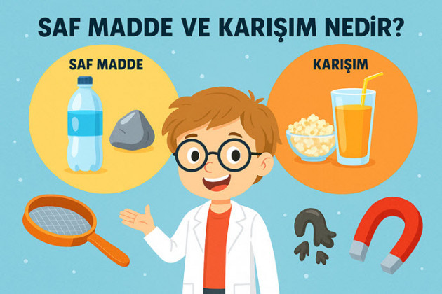 Saf Madde ve Karışım Nedir? Fen Bilimlerine Giriş