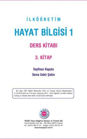 1. Sınıf Hayat Bilgisi Ders Kitabı (1. Kitap)