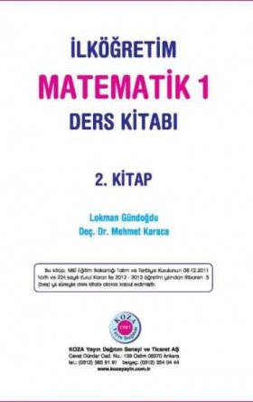 1. Sınıf Matematik Ders Kitabı (2. Kitap)