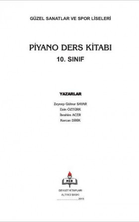 10. Sınıf PiyanDers Kitabı