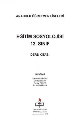 12. Sınıf Eğitim Sosyolojisi Ders Kitabı