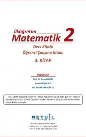 2. Sınıf Matematik Ders ve Öğrenci Çalışma Kitabı (3. Kitap)