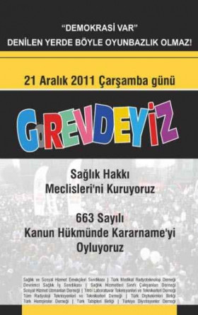 21 Aralık 2011 Çarşamba Günü G(ö)revdeyiz