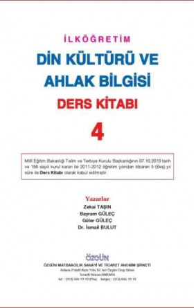 4. Sınıf Din Kültürü ve Ahlak Bilgisi Ders Kitabı