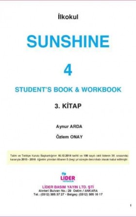 4. Sınıf İngilizce Sunshine Student's Book and Workbook (2. Kitap)