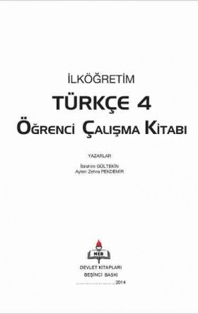 4. Sınıf Türkçe Öğrenci Çalışma Kitabı