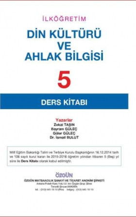 5. Sınıf Din Kültür ve Ahlak Bilgisi Ders Kitabı