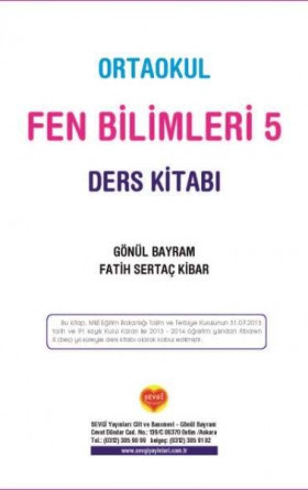 5. Sınıf Fen Bilimleri Ders Kitabı