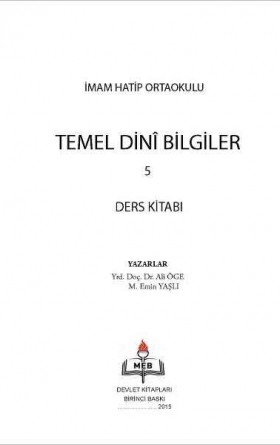 5. Sınıf Temel Dini Bilgiler Ders Kitabı