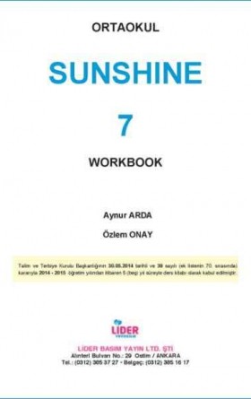 7. Sınıf İngilizce Çalışma Kitabı Sunshine Workbook
