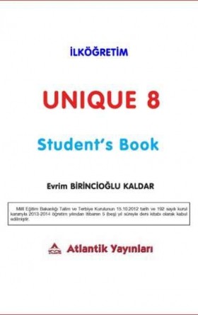 8. Sınıf İngilizce Ders Kitabı Unique Student's Book