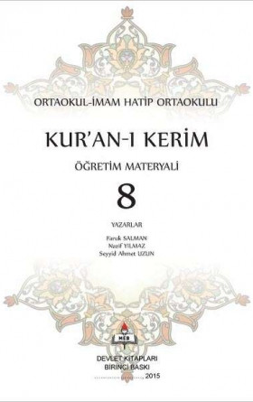 8. Sınıf Kur'an-ı Kerim Öğretim Materyali