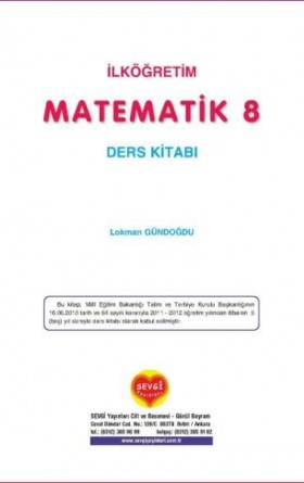 8. Sınıf Matematik Ders Kitabı