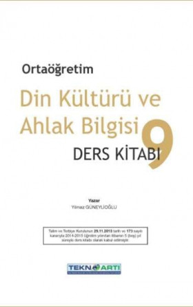 9. Sınıf Din Kültürü ve Ahlak Bilgisi Ders Kitabı