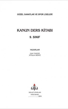 9. Sınıf Kanun Ders Kitabı