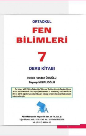 Fen Bilimleri 7 Ders Kitabı