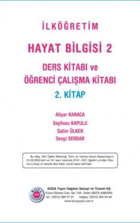 Hayat Bilgisi 2 Ders Kitabı ve Öğrenci Çalışma Kitabı (2. Kitap)