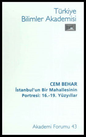 İstanbul'un Bir Mahallesinin Portresi: 16.-19. Yüzyıllar