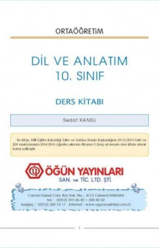 10. Sınıf Dil ve Anlatım Ders Kitabı