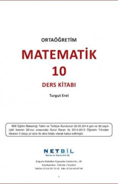 10. Sınıf Matematik Ders Kitabı