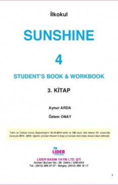 4. Sınıf İngilizce Sunshine Student's Book and Workbook (2. Kitap)