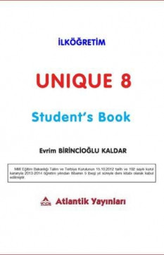 8. Sınıf İngilizce Ders Kitabı Unique Student's Book