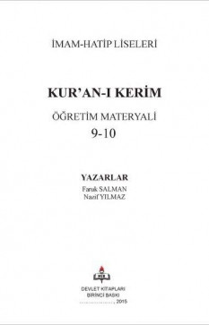 9-10. Sınıf Kur'an-ı Kerim Ders Kitabı