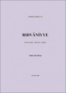 Ahmed-i Rıdvân - Rıdvâniyye