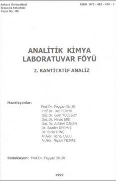 Analitik Kimya Laboratuvar Föyü 2. Kantitatif Analiz