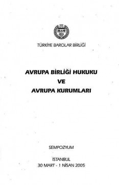 Avrupa Birliği Hukuku ve Avrupa Kurumları