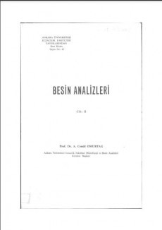 Besin Analizleri - Cilt 2
