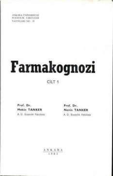 Farmakognozi - Cilt 1