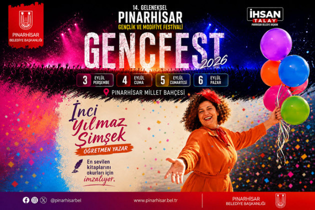 İnci Yılmaz Şimşek Pınarhisar Gençlik Festivali’nde Okurlarıyla Buluşuyor