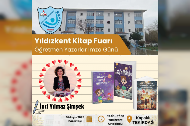 Ödüllü Yazar İnci Yılmaz Şimşek Kapaklı Yıldızkent Ortaokulu’nda Öğrencilerle Buluşuyor